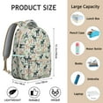 thumbnail image 6 of Forest Deer Head Print School Backpack for Student Woodland Buck Lover Hunting Style Rustic Ethnic Nature Art Pattern Bookbag, 6 of 6