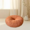 thumbnail image 6 of CoudarTitie Round Floor Pillow Meditation Cushion Decorative Comfortable Floor Cushion Pad for Bedroom Office Balcony Indoor Orange, 6 of 9