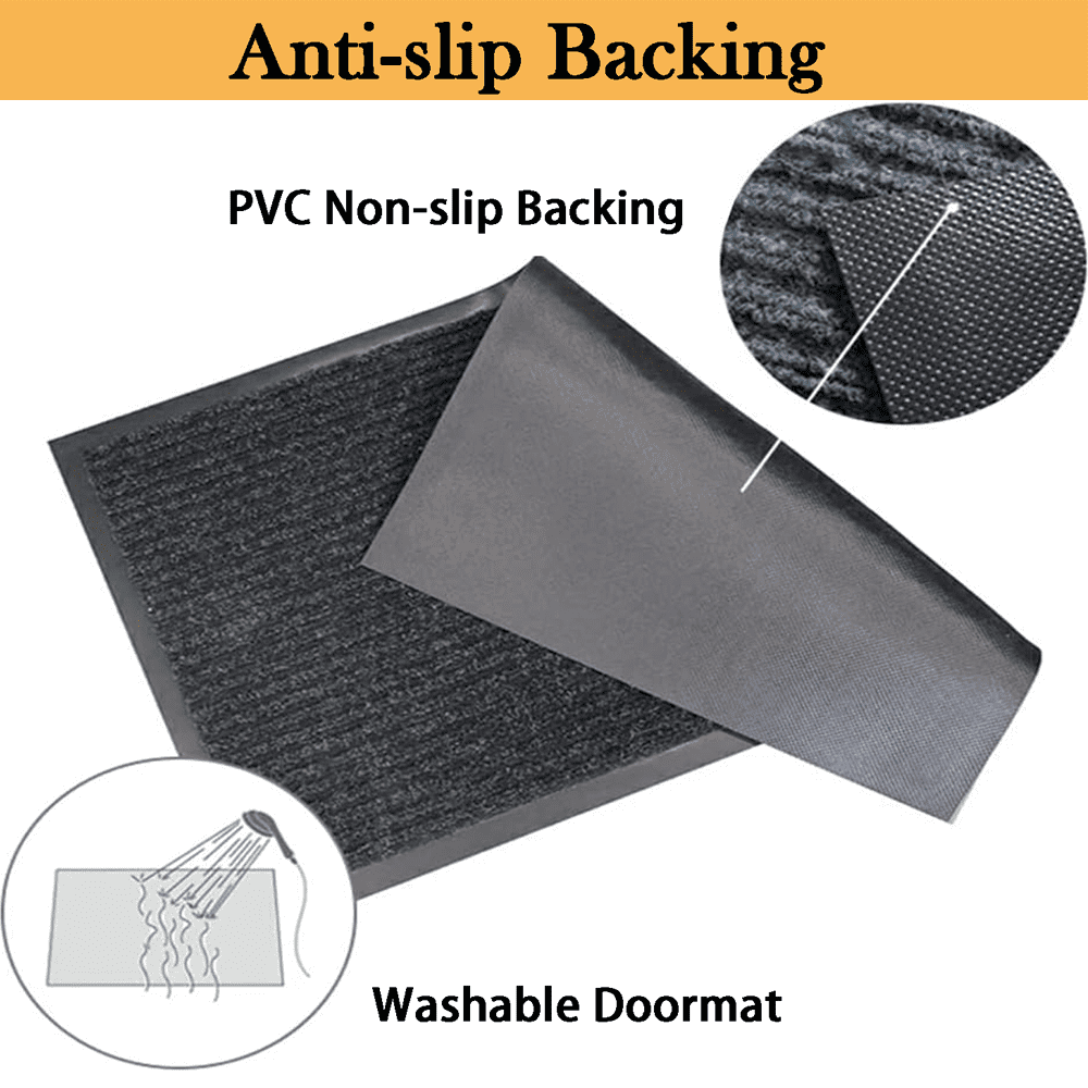 OVYEOFR Outdoor Mat, 32"x48" Indoor Doormat Non Slip, Soft and Absorbent Front Door Mat, Dirt Trapper Low Profile Entrance Mat, Entryway Rug, Floor Mat