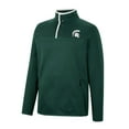thumbnail image 2 of Men's Colosseum Green Michigan State Spartans Rebound Quarter-Snap Jacket, 2 of 3