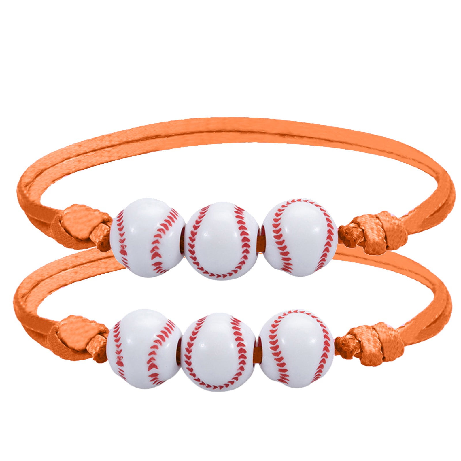 TEHAUX 100pcs Baseball Beads Decked Accessories Round Beads Exercise  Accessories Handmade Decorative Accessories Sport Accessories Circle Beads  Loose