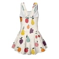 thumbnail image 5 of Uourmeti Girls' One Piece Skirted Swimsuit, Hand-drawn Fruit Print | Quick Dry Stretch Swim Dress for Beach, Pool & Summer Vacation, 5 of 8