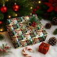 thumbnail image 4 of Custom Christmas Wrapping Paper, Personalized Wrapping Paper Rolls with Santa Claus Gingerbread Christmas Tree, 4 of 8
