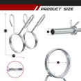 thumbnail image 3 of 2Pcs Spring Clip Collars 2 Inch Barbell Clamps Dumbbell Clips Weight Bar Clips for Weightlifting, Powerlifting, Strength Training, 3 of 6