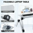 thumbnail image 4 of Adjustable Height Laptop Desk Laptop Stand for Bed Portable Lap Desk Foldable Table Workstation Notebook RiserErgonomic Computer Tray Reading Holder Bed Tray Standing Desk Silver Amazon Ba, 4 of 8