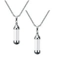 thumbnail image 3 of 2 Pcs Collier Pendentif en Verre Ouvrable pour Femmes et Hommes, 3 of 8