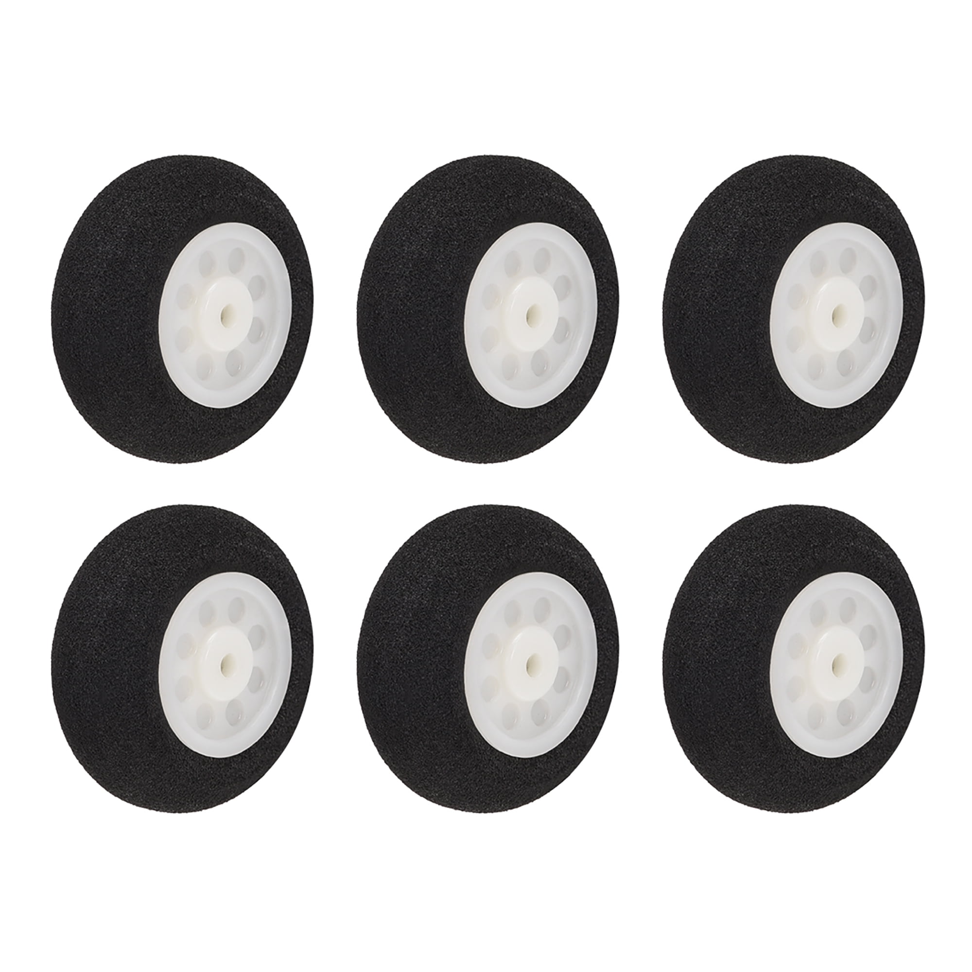 RC Airplane Wheels 6PCS RC Airplane Aircraft Sponge Wheels 0.98 inch x