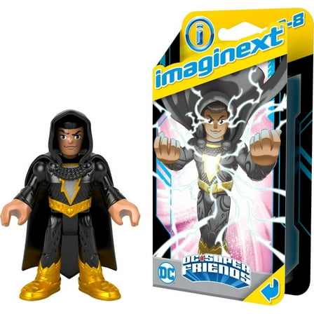 Imaginext Kids Black Adam Action Figure, Multicolor, 0.83"W x 2.95"H, 0.4 lb