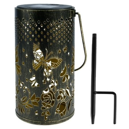 

Morima Solar Lanterns Outdoor Hanging Landse Light IP65 Waterproof Garden Light Hollow-carved Lantern Lamp LED Cage Lamp for Patio Courtyard Party Decoration