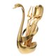 thumbnail image 4 of 1 Juego de estante de almacenamiento de tenedor en forma de cisne de acero inoxidable duradero para cuchara de café HOMEMAXS 11388755-MX, 4 of 6
