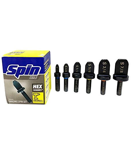 SPIN Tools F6000 Flaring Tool Drill Bit Set 1/4’’ 3/8’’ 1/2’’ 5/8’’ 3/4" & 7/8" 