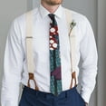 thumbnail image 3 of Yellow Tie & Skinny Tie Bundle: Rustic Autumn Leaves Tie, Perfect for Fall Events, 3 of 6
