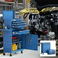thumbnail image 3 of AIRAJ Blue 40" 3-Drawer Rolling Tool Chest | Single Door Metal Workshop Tool Cabinet on Wheels, 3 of 6
