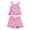 Pink, variant on REDARER Baby Girls Summer Outfits 2 Piece Set Casual Sleeveless Romper Shorts Set for Toddlers Beach School Party Yoga Outfit,12-18 Months