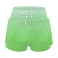 thumbnail image 4 of Stephy Women's Fashionable Casual Sports Casual Skirt with Pocket Drawstring Solid Color Mid Waist Skirt Pants, Green, XXL, 4 of 6