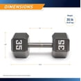 thumbnail image 2 of Cast Iron Hex Dumbbell, 2 of 6