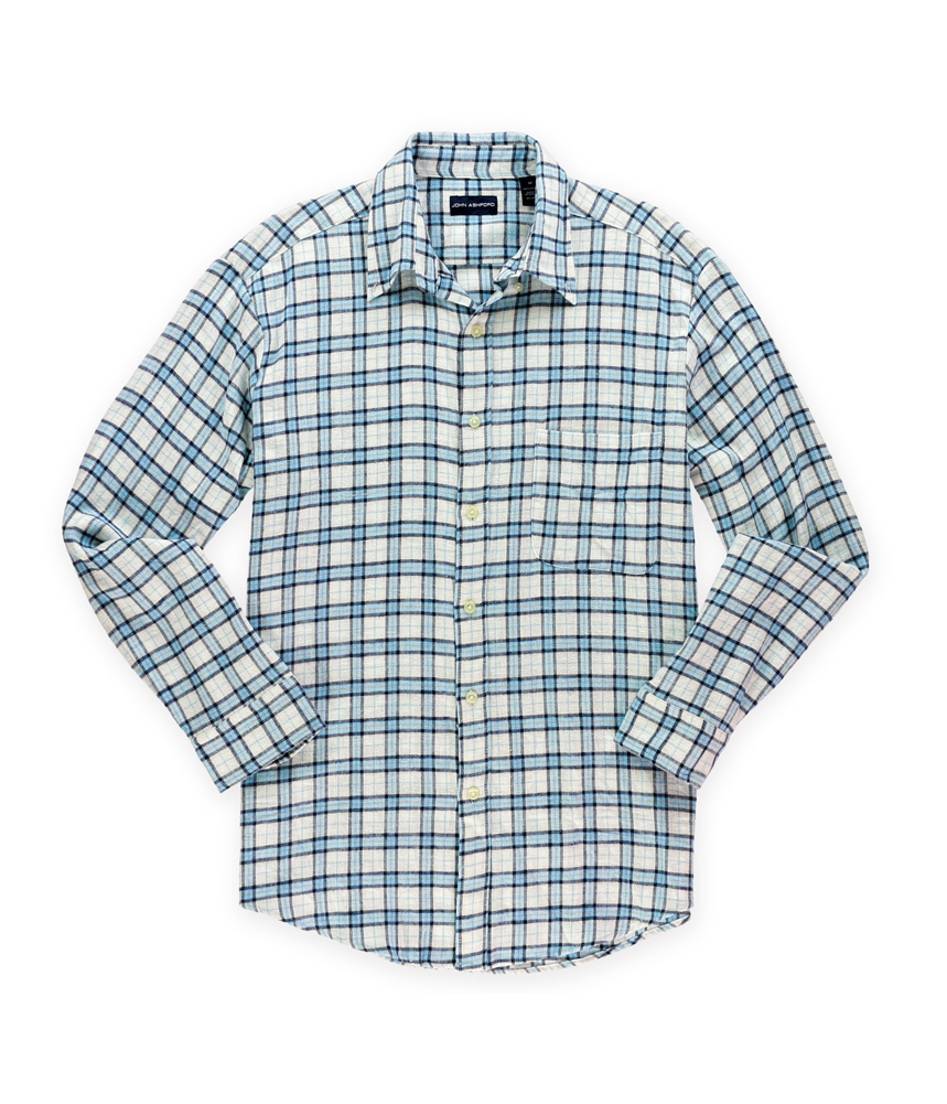 John Ashford Mens Flannel Button Up 