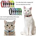 thumbnail image 3 of Collar para gatos, 12 piezas de collar antiestrangulamiento para gatos, collar para gatitos con correa reflectante y campana, rango ajustable de 19 a 32 cm, 3 of 3