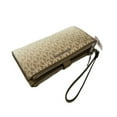 thumbnail image 3 of Michael Kors Women's Jet Set Large Ombré Signature Logo Wristlet (Husk) 35R5STVW3V-Husk, 3 of 10