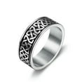 thumbnail image 3 of K-KED Retro Men's Fashion Delicate Jewelry Stainless Steel Irish Celtic Knot Band Rings for Men-12-14112, 3 of 6
