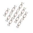 thumbnail image 4 of relayinert Mini Organisateur de Colliers en Forme de Bonbon Rangement de Colliers Transparent 10 Pcs 5Ensemble, 4 of 6