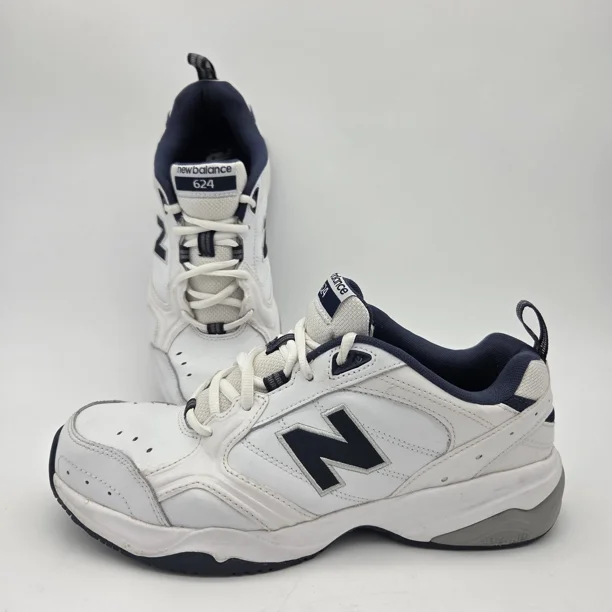 New Balance 624 Men's Size 8.5 D Leather Running Shoes (MX624WN2) VGC
