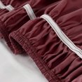 thumbnail image 4 of PiccoCasa Bed Skirt Polyester Elastic Wrap Around Dust Ruffle, Twin Burgundy, 4 of 10