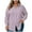 Purple, variant on purcolt Women's Plus Size Button Down Shirts Long Sleeve Collared Casual Shirts Office Work Business Classic Blouse Tops