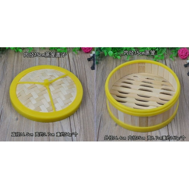 CIMAXIC Party Miniature Food Steamer Model Creative Fake Kitchen Steamer for Home Decor Realistic Play Food Steaming Basket for Display Party Props,6.46"X5.91"X2.64"