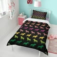 thumbnail image 4 of Rainbow Puppy Duvet Cover and Pillowcase Set for Single Bedding, Bedroom Accessories for Kids Teens, 4 of 5