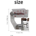 thumbnail image 2 of ZOUSSIQI Pied de Ruban Adhésif Réglable, Gamme Réglable de 5mm à 20mm, Pied de Presse pour Machines à Coudre Industrielle et CA919-62396, 2 of 7
