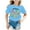 Sky Blue, variant on OSOLU Toddler Kids Back To School Graphic Short Sleeve Crew Neck Tee Bright & Comfortable For Boys & Girls Infants Breathable Dailywear, 8-9 Years