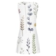 thumbnail image 3 of Mefallenssiah Femmes Sans Manches Col Rond Robe Femmes Mode Imprimé Décontracté Col Rond Sans Manches Robe Longue, 3 of 4