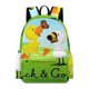 thumbnail image 1 of Pato y Ganso-theme Backpack, Campus style schoolbag Bookbag with Adjustable Shoulder Straps And Large Zip Compartment, Unisex Travel Bags.42x30x15cm, 1 of 6
