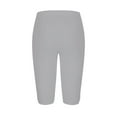 thumbnail image 5 of Uooqdmx Capri Pants for Women Women's Quarter Pants 2024 High Waisted Hollow Yoga Quarter Pants Lightweight And Comfortable Quarter Pants Solid Color Soft Casual Pajama Pants Leggings Gray Xxl, 5 of 5