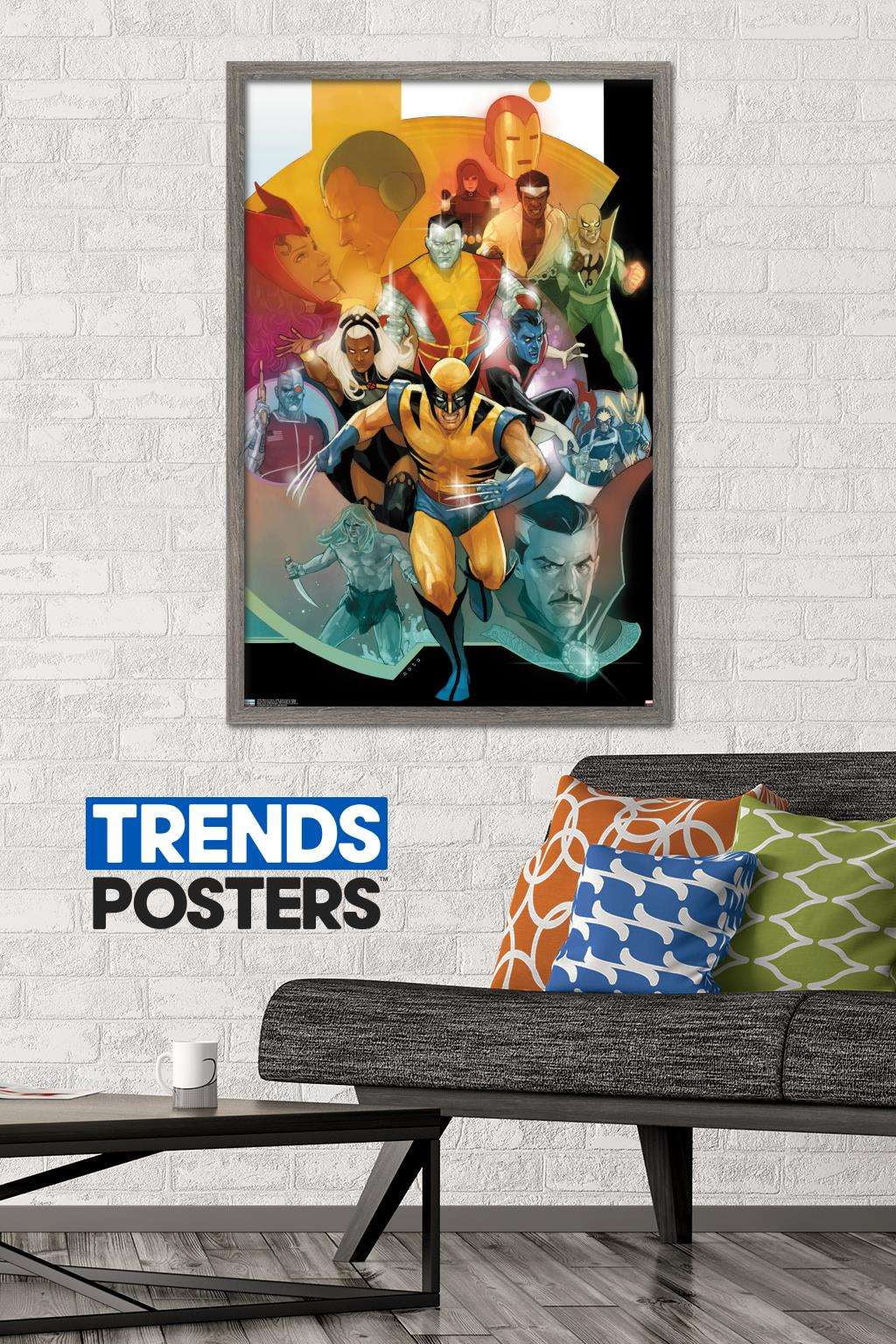 Marvel Comics - 80th Anniversary Collage Wall Poster, 22.375" x 34", Framed