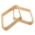 thumbnail image 3 of FESTFENDS 2Pcs Durable Wooden Billiard Ball Rack Lightweight Khaki Color for Home, 3 of 6