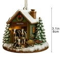 thumbnail image 6 of Cozy Farm Cottage Christmas Ornament Decorative Pendant For Holiday Display, 6 of 6