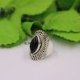 thumbnail image 3 of Fine Silver Black Onyx Ring for Women Handmade in Jaipur, 3 of 4