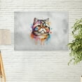 thumbnail image 2 of Watercolor Drip Exotic Shorthair Pop Art Colorful Portrait Artwork Horizontal Matte Canvas Poster Cat Lover Kitten Owner Gifts Wall Art Home Decor - 01009, 2 of 5