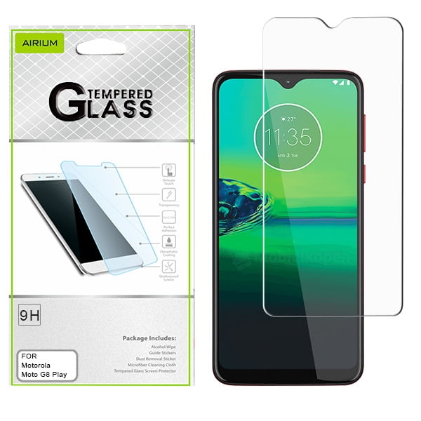 Raak verstrikt Samengesteld elegant Airium Tempered Glass Screen Protector 2.5d For Motorola Moto G8 Play -  Clear - Walmart.com