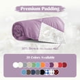 thumbnail image 3 of Manta de plumas puredown®, ligera, color lavanda, 3 of 6