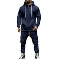thumbnail image 5 of Track Suits for Men 2 Piece Set Casual Athletic Sweatsuit Full Zip Pullover Long Sleeve Running Sport Outfits Jogging Tracksuit Mens, 5 of 8