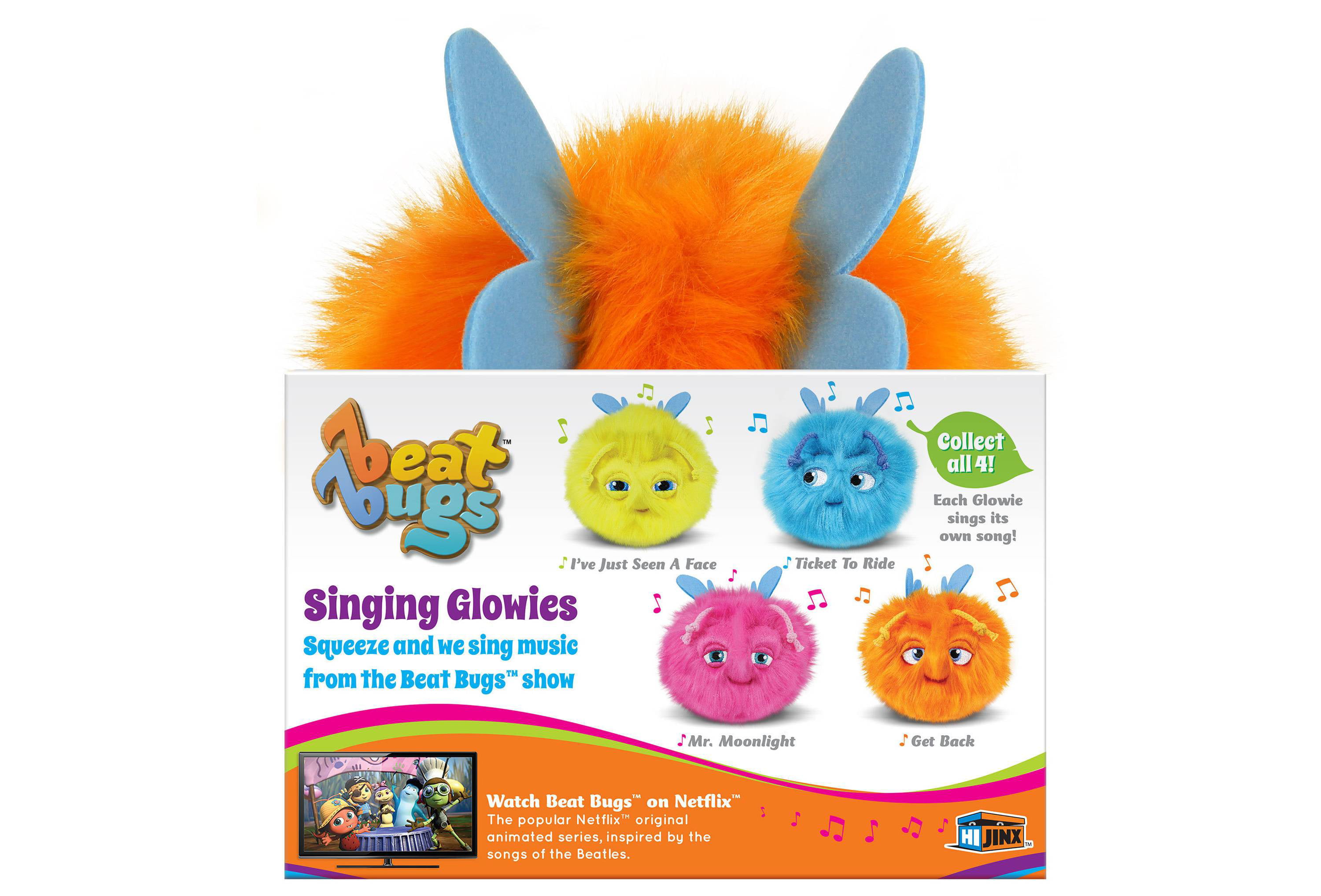 Beat bugs singing Glowie  plush with Sound 