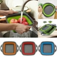 thumbnail image 5 of Labymos Collapsible Colander Foldable Fruit Vegetable Pasta Washing Draining Basket Silicone Strainer Home Outdoor Kitchen, 5 of 5