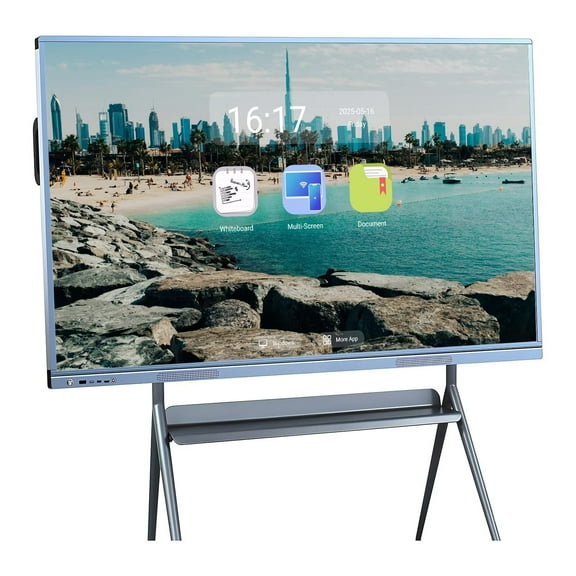 BELNET Touch Screen Board, 4K UHD Digital Electronic Whiteboard and Screen Mirroring Smart Board , 55 Inch 2160P Monitor Built-In Camera Multi-Touch Player for Advertisin and presentation