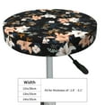 thumbnail image 4 of Fotbe Lilies Flowers Stool Covers Round,Waterproof Round Bar Stool Covers Bar Chair Covers Washable Stool Cushion Slipcover for 12-14 Inch Chair-14 inch, 4 of 7