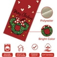 thumbnail image 2 of Chemin de Table Couronne de Souris Joyeux Noël, Pois Rouges de Noël Nœud Étoiles Décoration de Table de Cuisine Salle à Manger, Décoration de Maison de Ferme Vacances d'Hiver Intérieur Extérieur 13 x 36 Pouces, 2 of 6