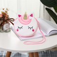 thumbnail image 1 of Petit Sac à Main pour Filles Mini Sac Messager Porte-Monnaie Portefeuille pour Enfants Sac en Peluche Licorne Sac à Clés Animal Sac de Rangement Rond Petit Sac, 1 of 1