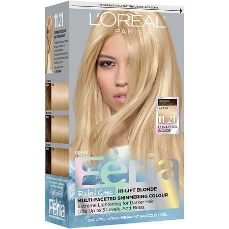 Rebel Chick - L'Oreal Paris Feria Rebel Chic Permanent Haircolor, Ultra Pearl Blonde 1.0 ea(pack of 1)